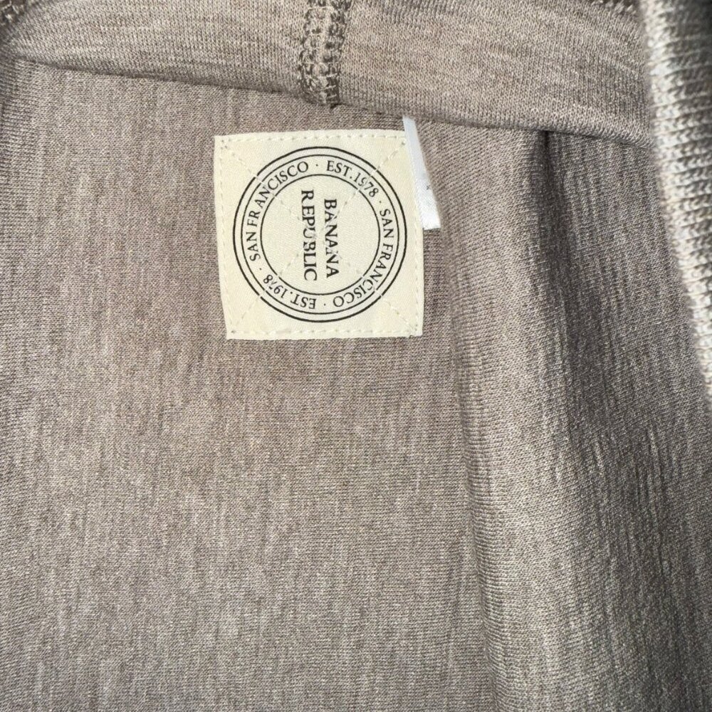 Banana Republic Thermal Waffle Knit Pullover Oatmeal Beige Mens Large NWT - Picture 7 of 8